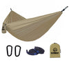 Single Portable Camping Hammock with Tree Straps - Dunes Tan